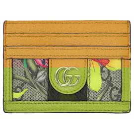 Gucci-Gucci Ophidia GG Flora Card Case-Yellow