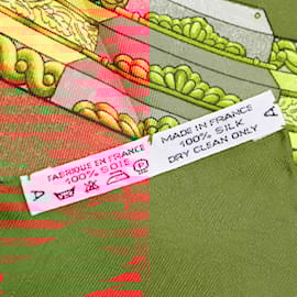 Hermès-Hermes Carre 90 Silk Scarf - Luna Park-Red