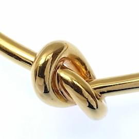 Céline-Celine Knot Extra-Thin Gold Charm Bracelet-Golden