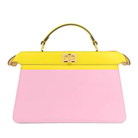 Fendi-Fendi Peekaboo I See You Handbag-Yellow