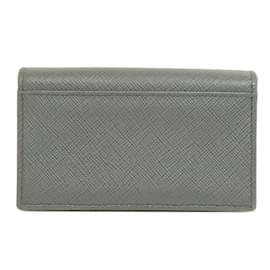 Prada-Prada Fiocco Business Card Holder-Brown
