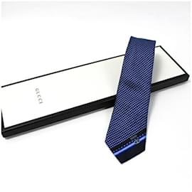 Gucci-Gucci Navy Cravat-Navy blue