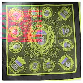 Hermès-Hermes Carre 90 Scarf-Red,Green