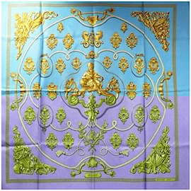 Hermès-Hermes Sky Blue Scarf-Light blue