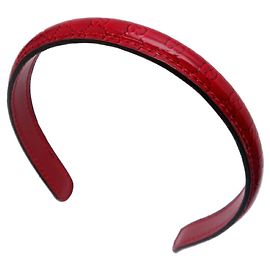 Gucci GG Pattern Enamel Red Headband Red