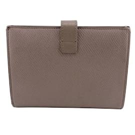 Céline-Celine Medium Strap Bi-fold Wallet in Beige-Beige