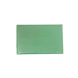 Hermès-Hermes Green Epsom Leather Business Card Case-Green