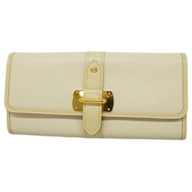 Louis Vuitton-Louis Vuitton Long Wallet Suhali Portefeuille Favori M95646-White