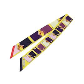 Hermès-Hermes Twilly Camails Scarf Muffler-Multiple colors,Yellow