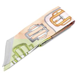 Hermès-Foulard Bouclerie d'Attelage Twilly Hermes-Multicolore