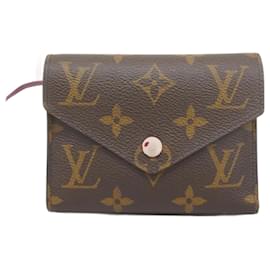 Louis Vuitton-Louis Vuitton Tri-fold Wallet-Brown,Fuschia