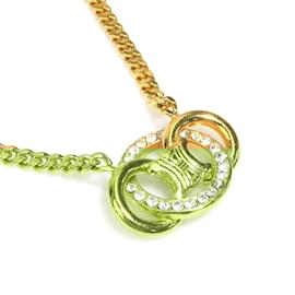 Céline-CELINE Triomphe Metal Gold Necklace-Golden