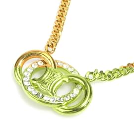 Céline-CELINE Triomphe Metal Gold Necklace-Golden