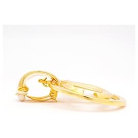 Chanel-Chanel Gold Plated Clip Earrings-Golden