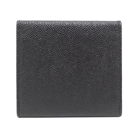 Saint Laurent-Saint Laurent Black Calfskin Coin Purse-Black