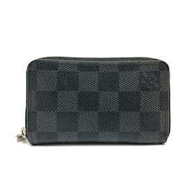 Louis Vuitton-Porte-monnaie Damier Graphite Louis Vuitton-Damier ebène