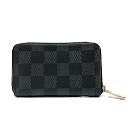 Louis Vuitton-Porte-monnaie Damier Graphite Louis Vuitton-Damier ebène