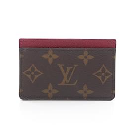Louis Vuitton-Louis Vuitton Monogram Fuchsia Card Case-Brown,Pink,Fuschia,Monogram