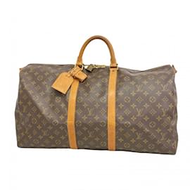 Louis Vuitton-Louis Vuitton Boston Bag Monogram Keepall Bandouliere 55-Brown