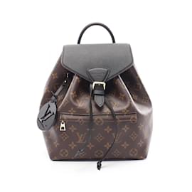 Louis Vuitton-Louis Vuitton Montsouris NM PM Rucksack-Brown,Black,Monogram