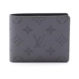 Louis Vuitton-Louis Vuitton Monogram Eclipse Bi-fold Wallet-Brown,Monogram