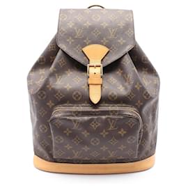 Louis Vuitton-Louis Vuitton Montsouris GM Monogram Backpack-Brown,Monogram