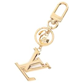 Louis Vuitton-Louis Vuitton Portecle LV Facet Keychain-Golden