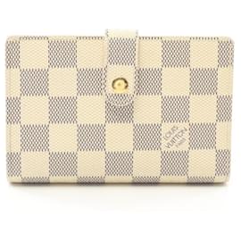 Louis Vuitton-Louis Vuitton Portefeuille Viennois Damier Azur Bi-fold Wallet-White