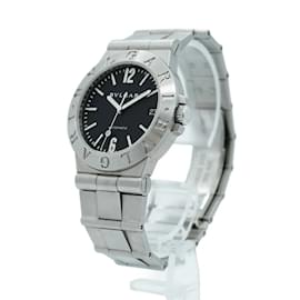 Bulgari-Bvlgari Diagono LCV 35 S Black Dial Watch for Men-Other