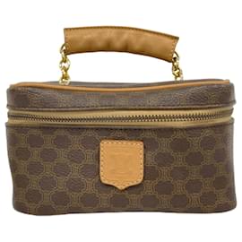 Céline-Celine Vanity Bag Macadam Brown-Brown