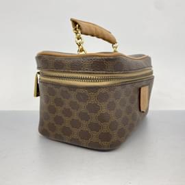 Céline-Celine Vanity Bag Macadam Brown-Brown