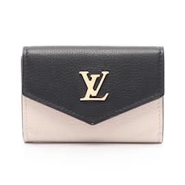 Louis Vuitton-Louis Vuitton Tri-fold Wallet-Black,Pink,Beige