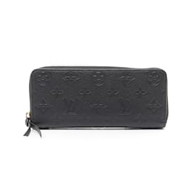 Louis Vuitton-Louis Vuitton Monogram Empreinte Long Wallet-Black