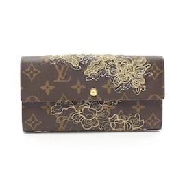 Louis Vuitton-Louis Vuitton Portefeuille Sarah Monogram Dante Bi-fold Long Wallet-Brown