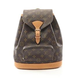 Louis Vuitton-Louis Vuitton Montsouris MM Rucksack Backpack-Brown,Monogram