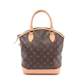 Louis Vuitton-Louis Vuitton Lockit Monogram Handbag-Brown,Monogram