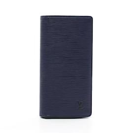 Louis Vuitton-Louis Vuitton Portefeuille Brazza Bi-fold Long Wallet-Brown,Black,Navy blue