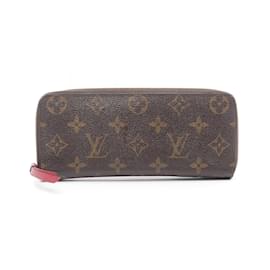 Louis Vuitton-Louis Vuitton Portefeuille Clemence Round Long Wallet-Brown,Pink
