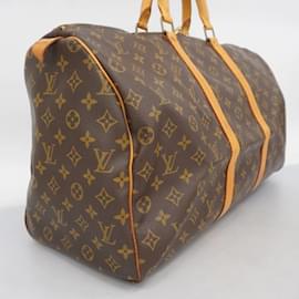 Louis Vuitton-Louis Vuitton Monogram Keepall 50 Boston Bag-Brown