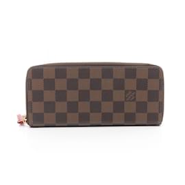 Louis Vuitton-Louis Vuitton Portefeuille Clemence Round Long Wallet-Brown,Red