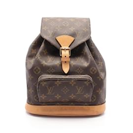Louis Vuitton-Louis Vuitton Montsouris MM Monogram Backpack-Brown,Monogram