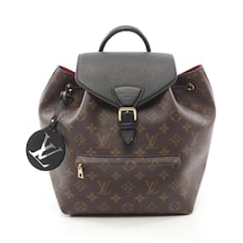 Louis Vuitton-Louis Vuitton Montsouris NM PM Monogram Backpack-Brown,Black,Monogram