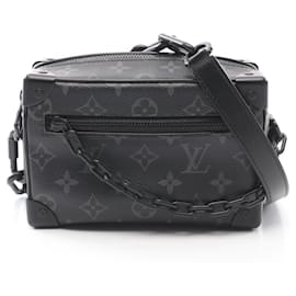 Louis Vuitton-Louis Vuitton Mini Soft Trunk Monogram Eclipse Shoulder Bag-Black
