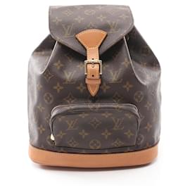 Louis Vuitton-Louis Vuitton Montsouris MM Monogram Rucksack-Brown