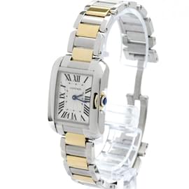 Cartier-Cartier Tank Anglaise 18K Gold and Steel Wristwatch-Other