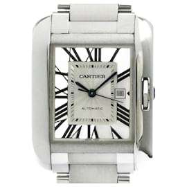 Cartier-Cartier Tank Anglaise LM Steel Automatic Men's Watch-Other