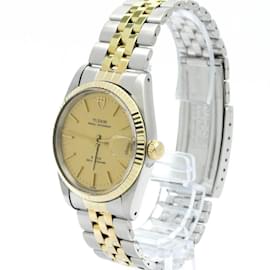 Autre Marque-Tudor Prince Oyster Date 18K Gold Steel Men's Watch-Other