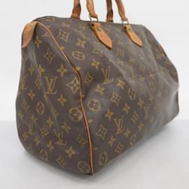Louis Vuitton-Louis Vuitton Monogram Speedy 35 Handbag-Brown