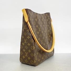 Louis Vuitton-Louis Vuitton Monogram Looping GM Shoulder Bag-Brown