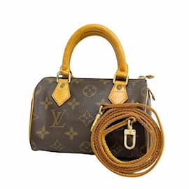 Louis Vuitton-Louis Vuitton Monogram Mini Speedy Handbag-Brown